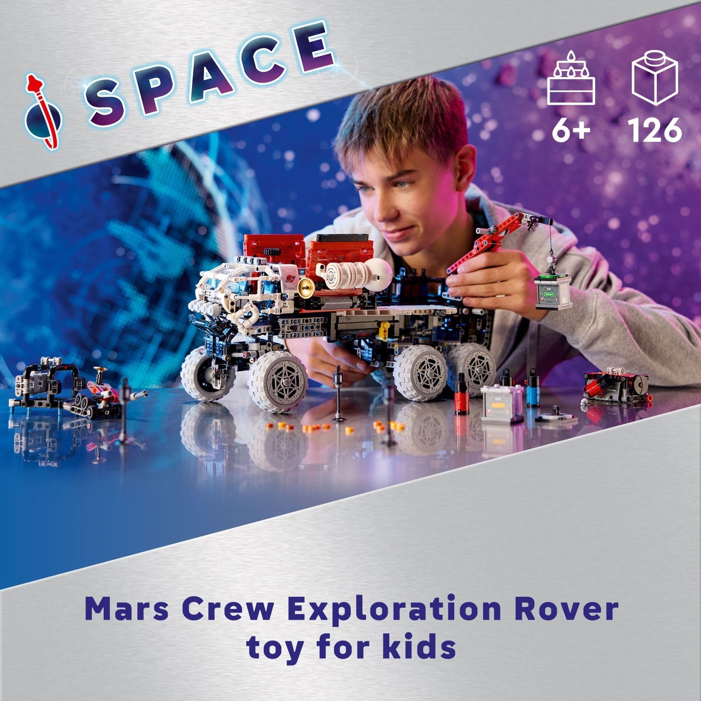LEGO Technic Mars Crew Exploration Rover 42180 – Build & Display Space Toy for Ages 11+