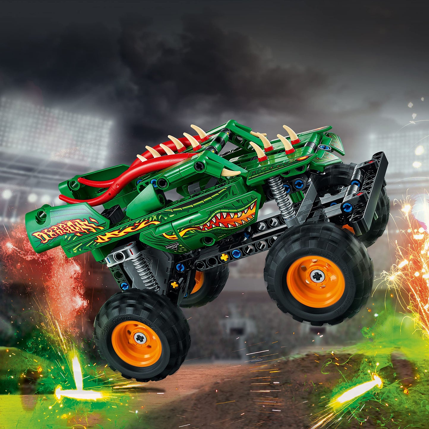 LEGO Technic Monster Jam Dragon 42149 – 2-in-1 Pull-Back Off-Road Truck