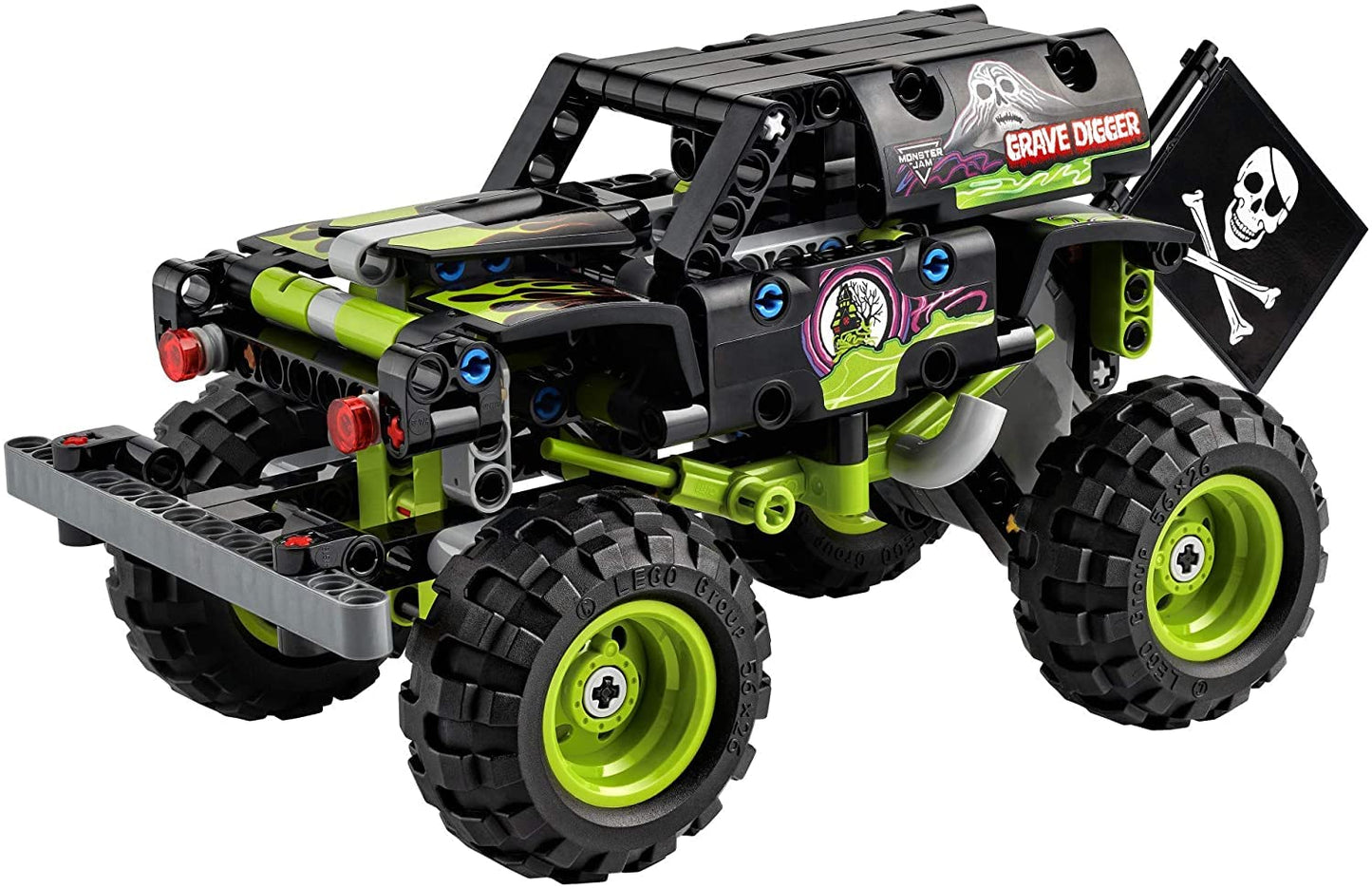 LEGO Technic Monster Jam Grave Digger 42118 | 2-in-1 Pull-Back Truck & Off-Road Buggy