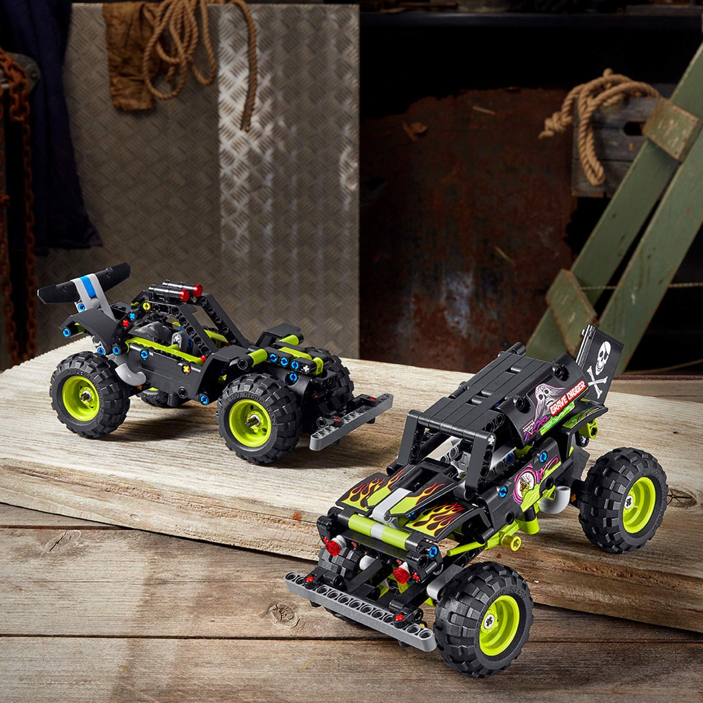 LEGO Technic Monster Jam Grave Digger 42118 | 2-in-1 Pull-Back Truck & Off-Road Buggy