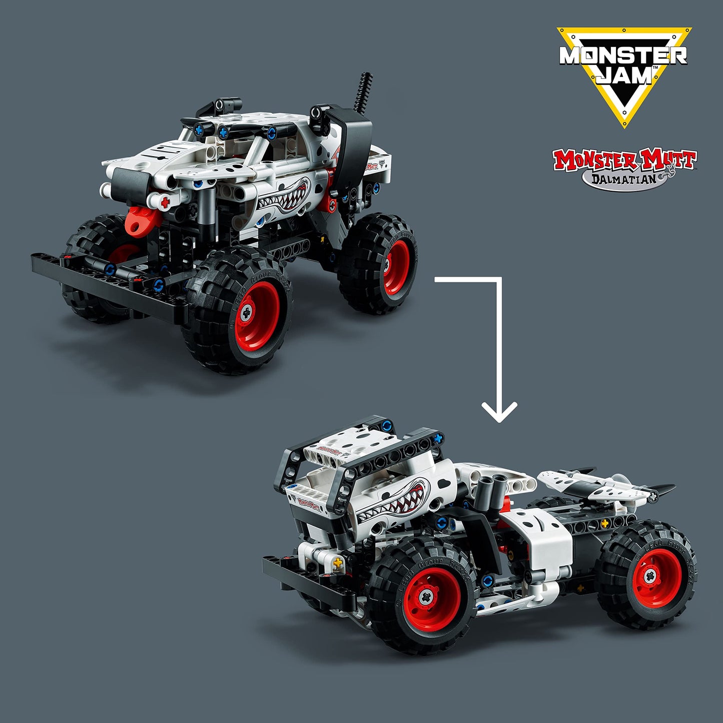 LEGO Technic Monster Jam Monster Mutt Dalmatian 42150 – 2in1 Pull-Back Racing Truck