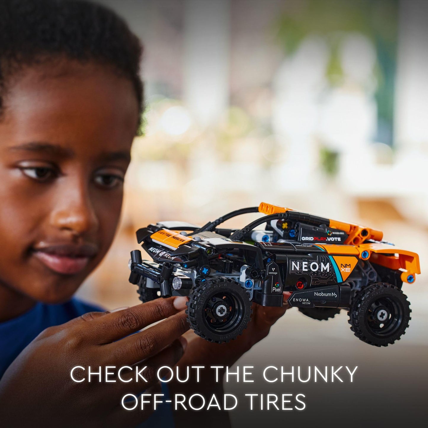 LEGO Technic NEOM McLaren Extreme E Race Car – Off-Road Pull-Back Toy for 7+