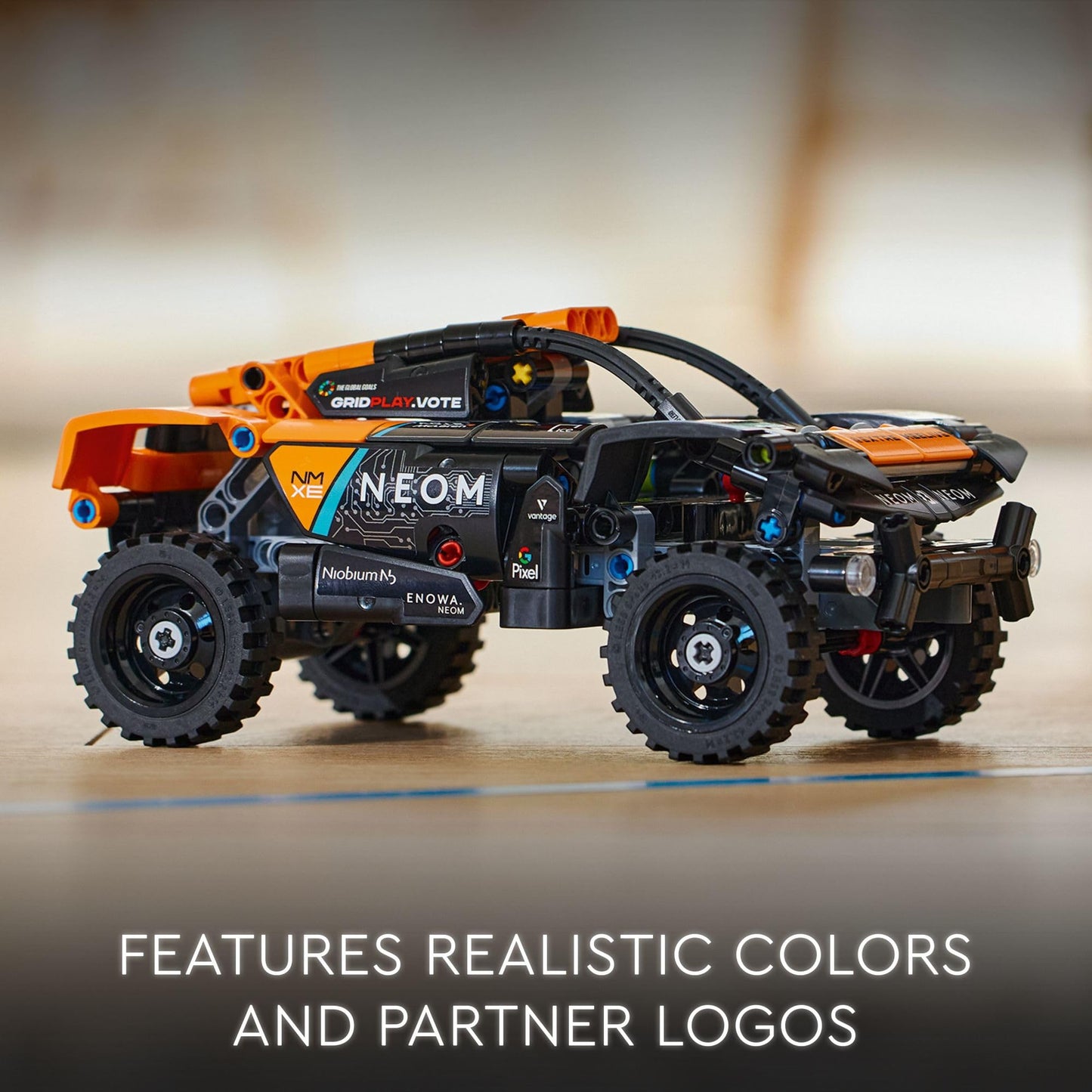 LEGO Technic NEOM McLaren Extreme E Race Car – Off-Road Pull-Back Toy for 7+