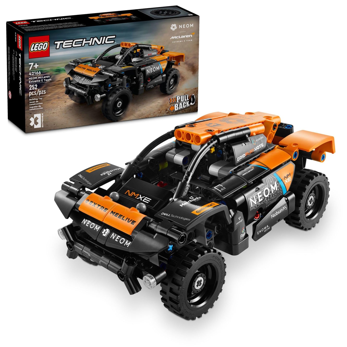 LEGO Technic NEOM McLaren Extreme E Race Car – Off-Road Pull-Back Toy for 7+