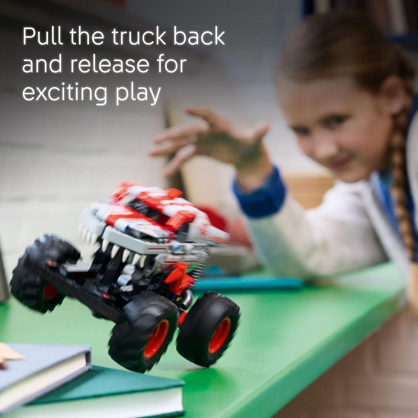 LEGO Technic Monster Jam ThunderROARus Pull-Back Monster Truck Toy (42200) | Building Set for Kids 7+