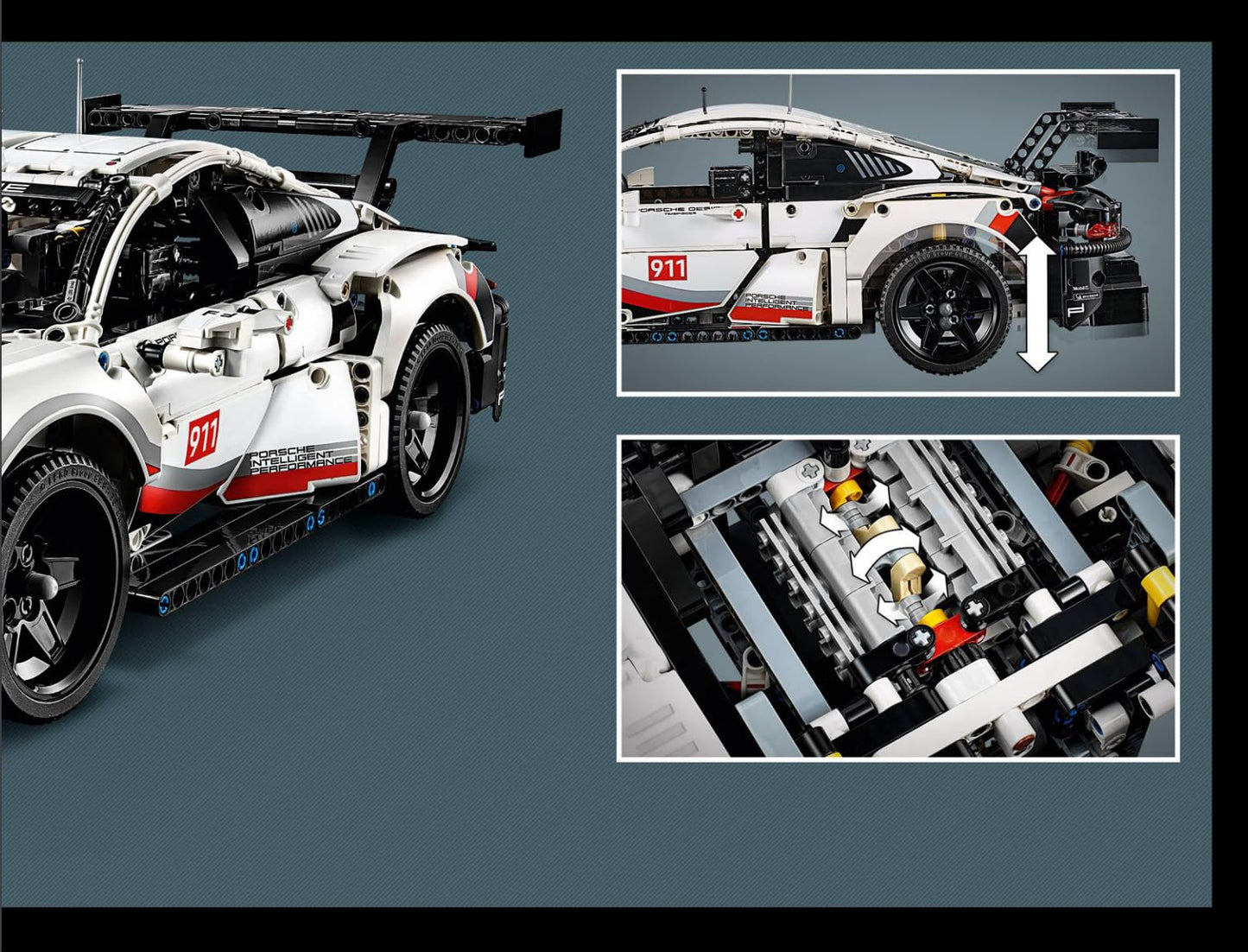 LEGO Technic Porsche 911 RSR 42096 – 1,580 Pieces | Authentic Model Car by LEGO