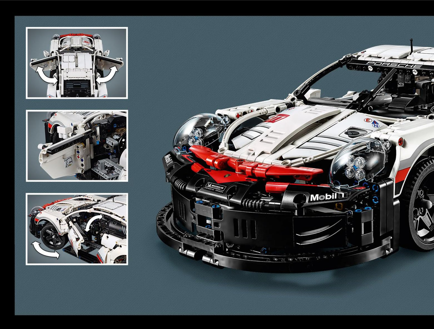 LEGO Technic Porsche 911 RSR 42096 – 1,580 Pieces | Authentic Model Car by LEGO