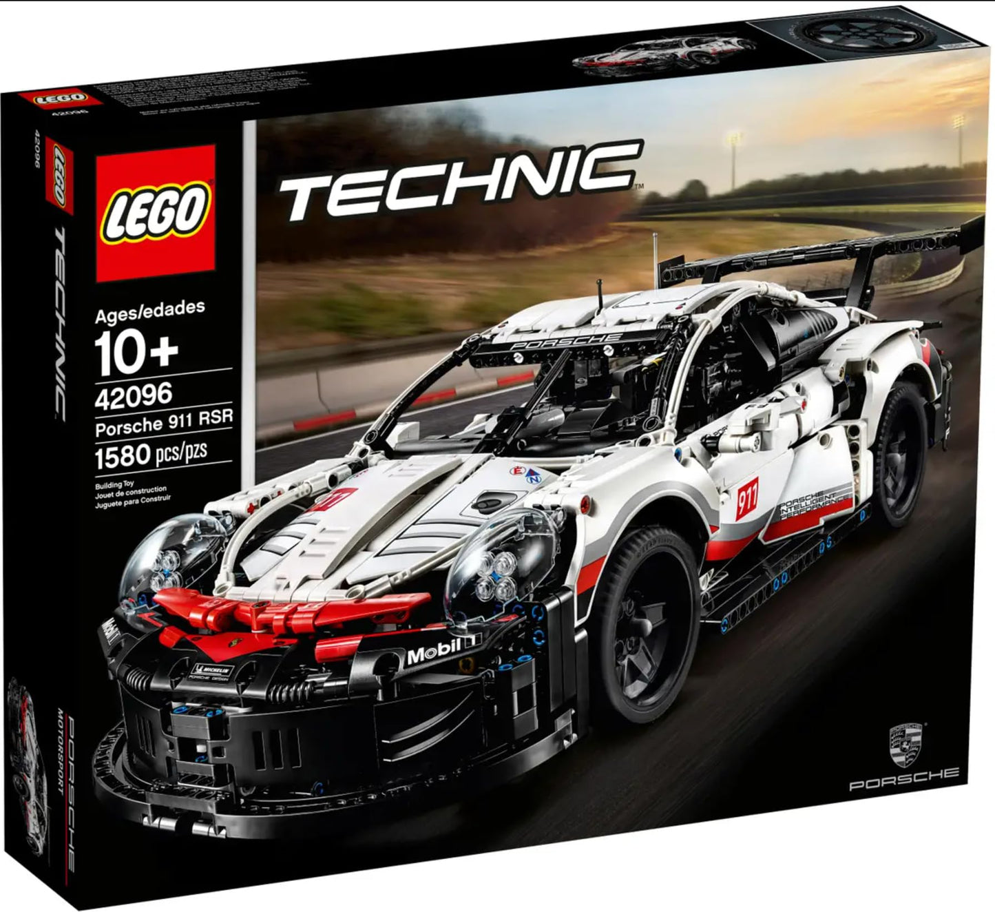 LEGO Technic Porsche 911 RSR 42096 – 1,580 Pieces | Authentic Model Car by LEGO