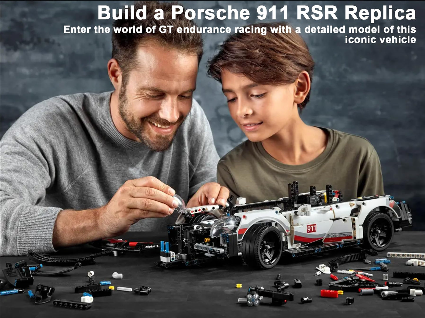LEGO Technic Porsche 911 RSR 42096 – 1,580 Pieces | Authentic Model Car by LEGO