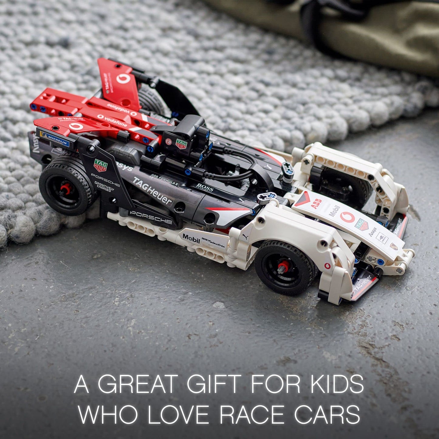 LEGO Technic Formula E Porsche 99X Electric Car Model (42137) – AR Race & Pull-Back Action