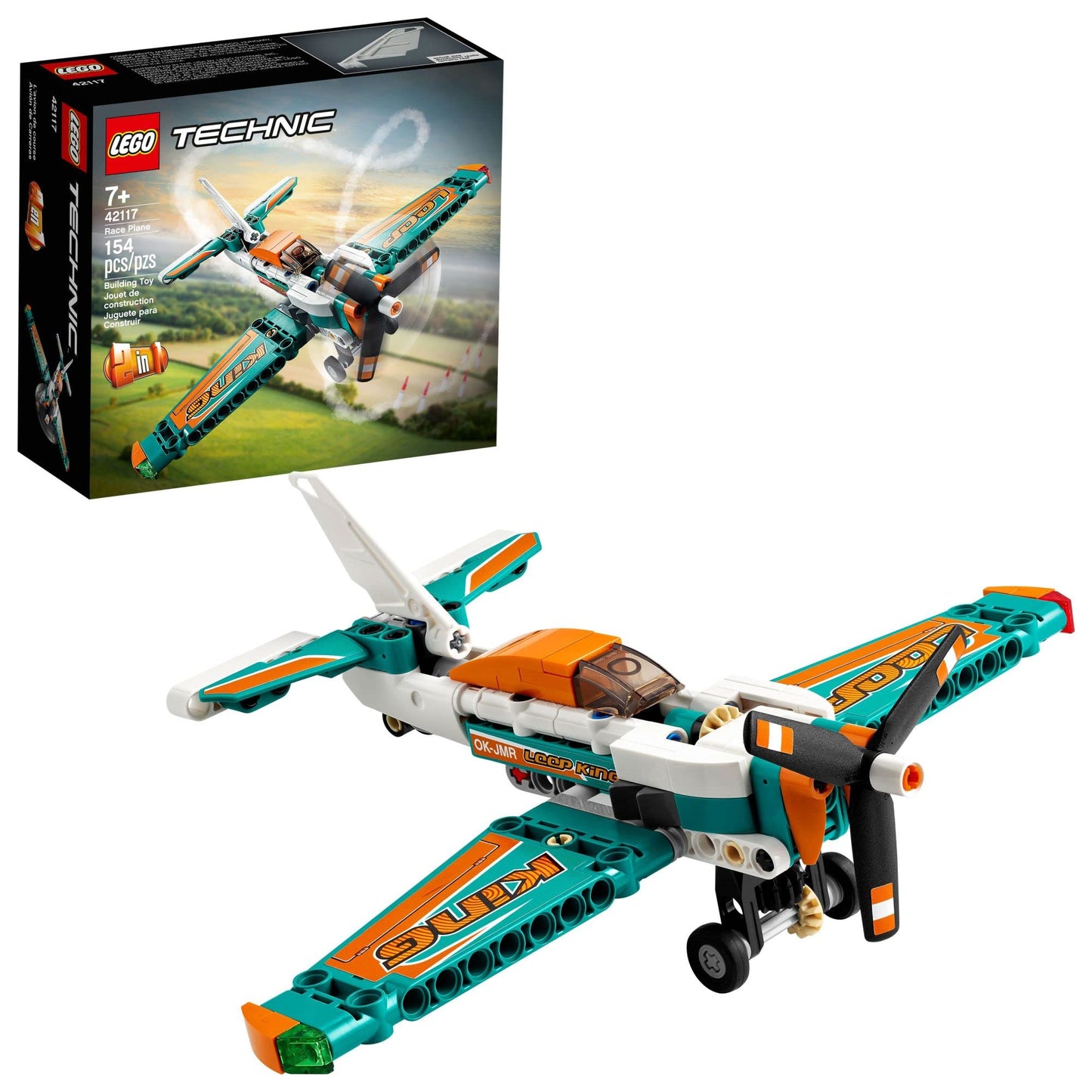 LEGO Technic Race Plane 42117 – 2-in-1 Building Set for Kids