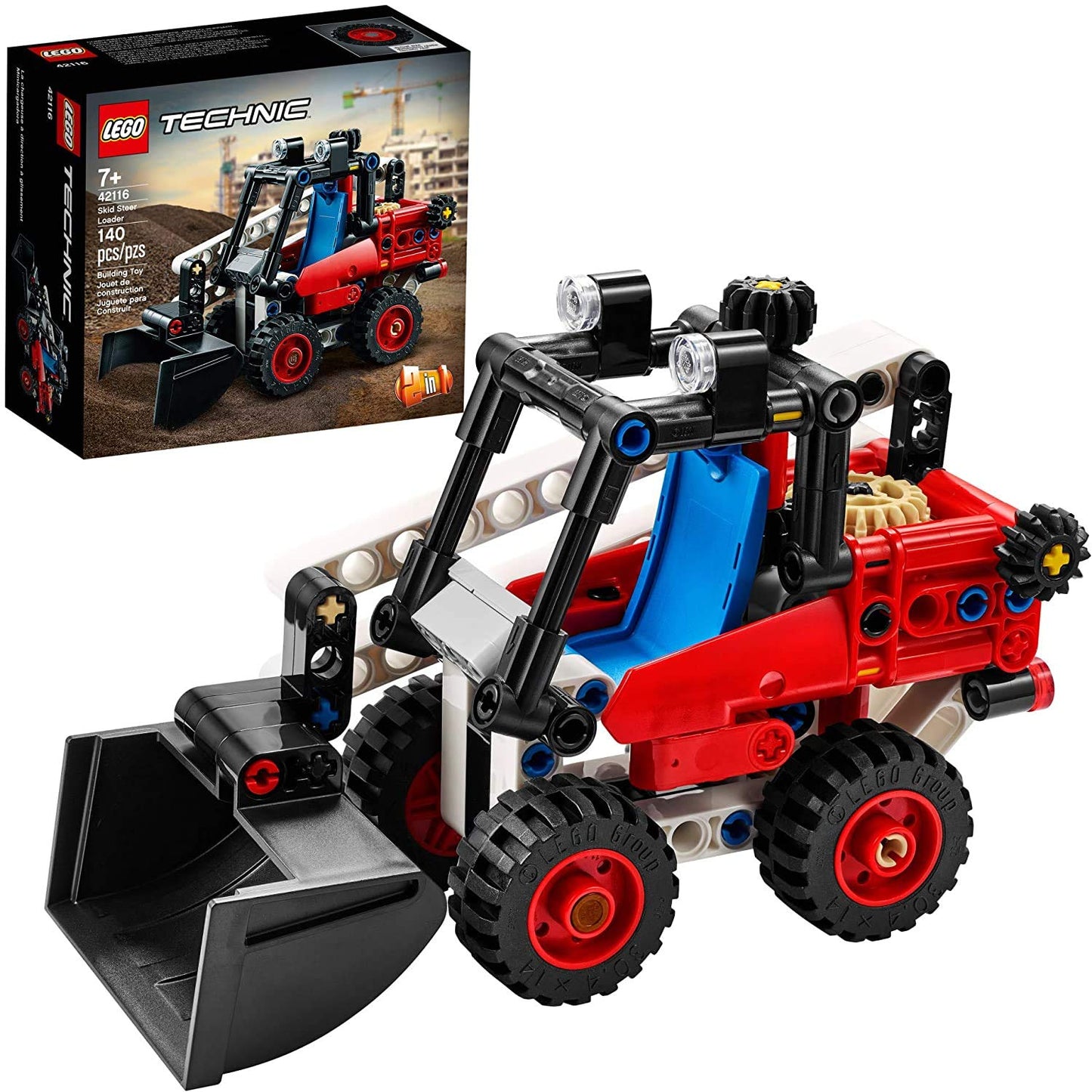 LEGO Technic Skid Steer Loader 42116 | 139-Piece Building Kit for Kids
