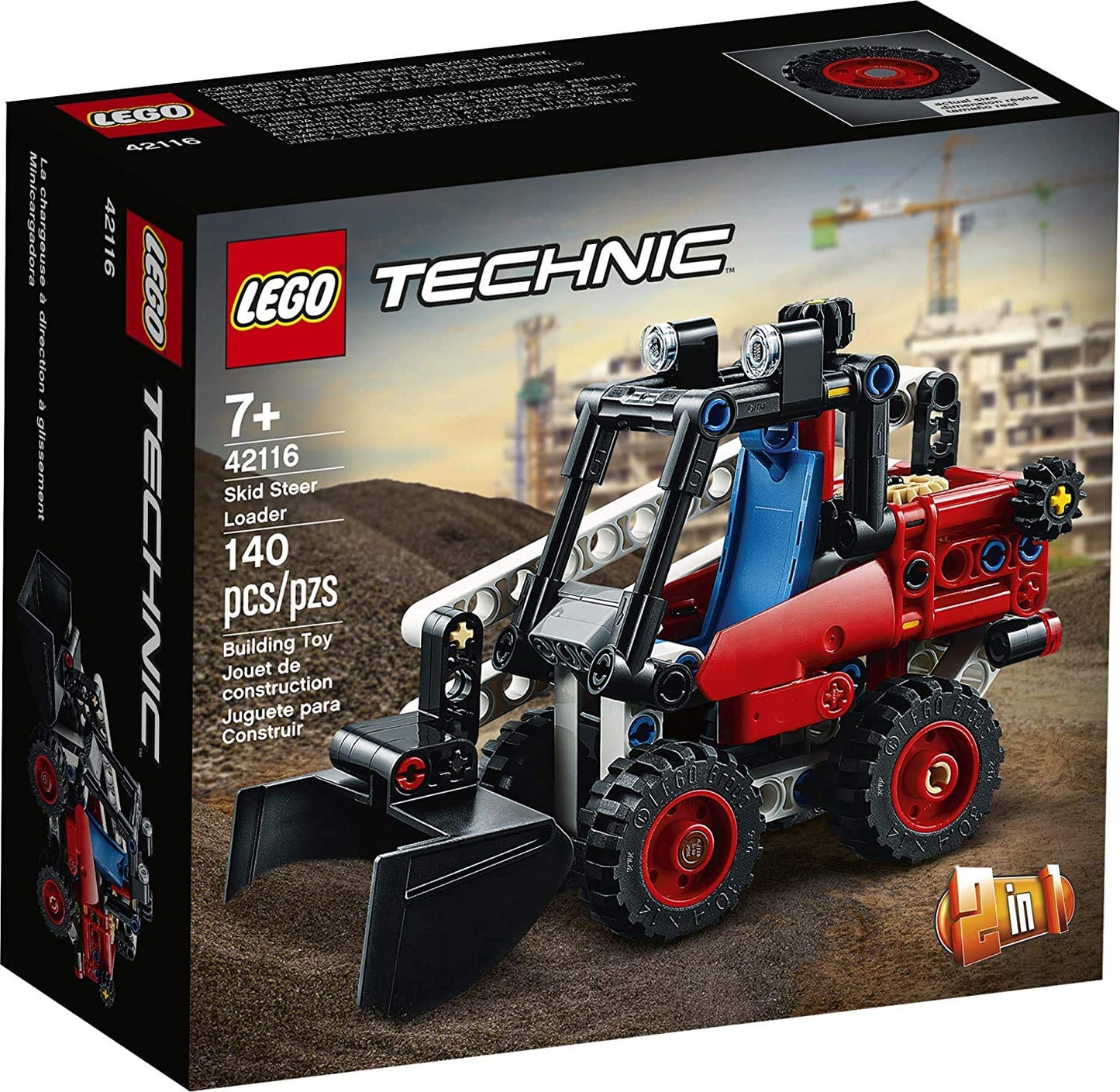 LEGO Technic Skid Steer Loader 42116 | 139-Piece Building Kit for Kids