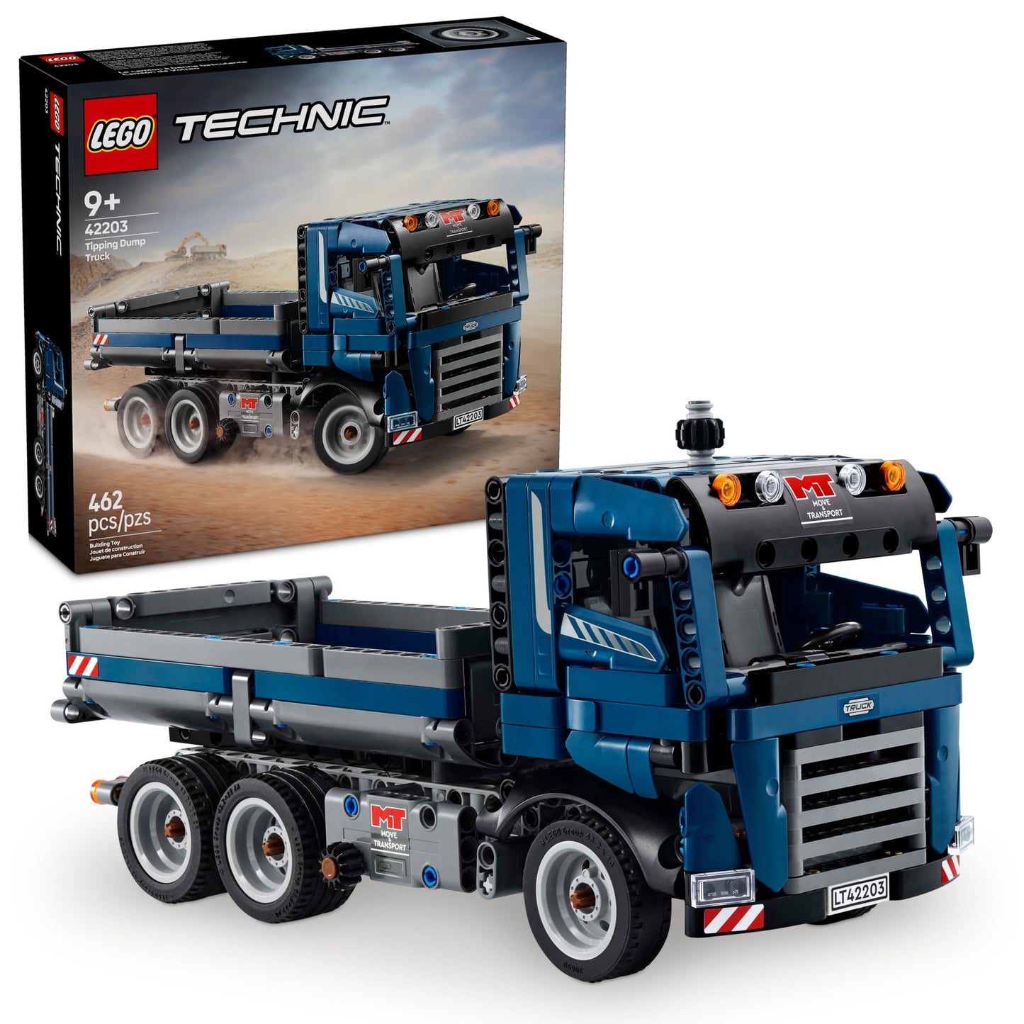 LEGO Technic Tipping Dump Truck 42203 | Realistic Mechanisms for 9+ Builders