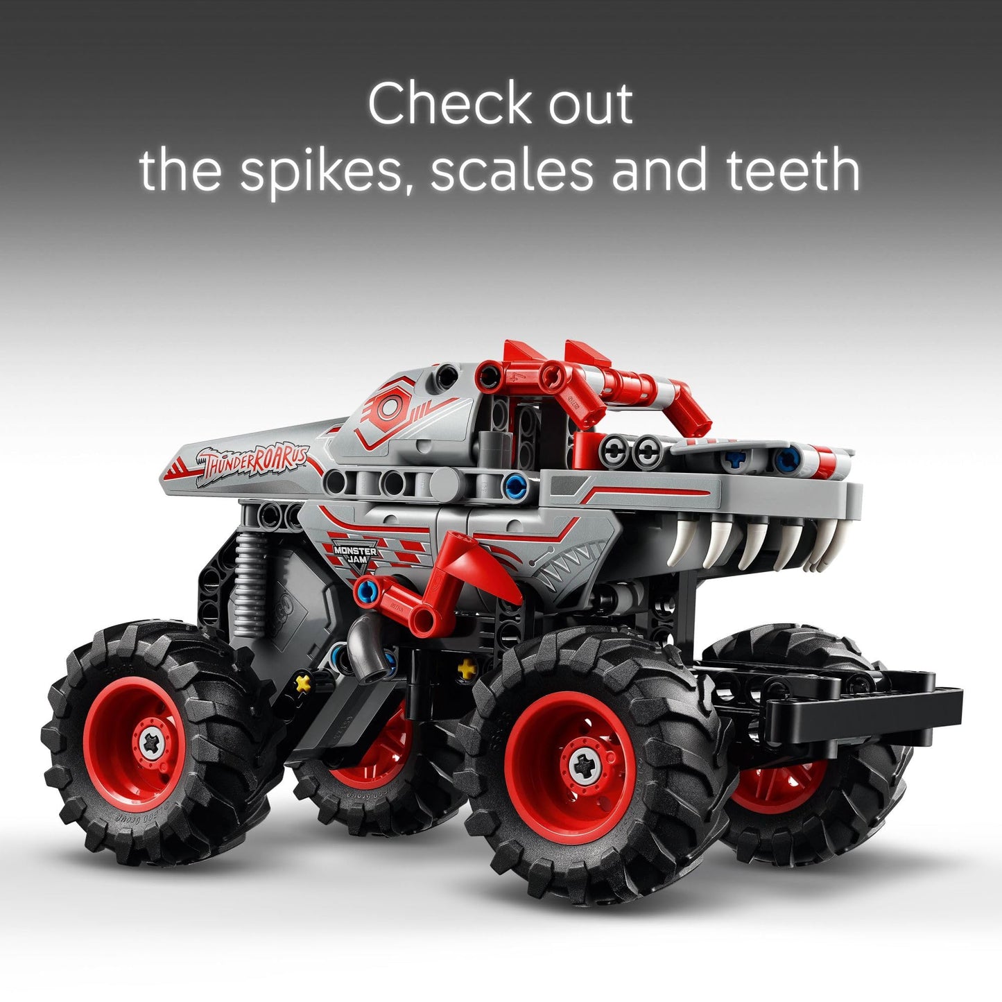 LEGO Technic Monster Jam ThunderROARus Pull-Back Monster Truck Toy (42200) | Building Set for Kids 7+