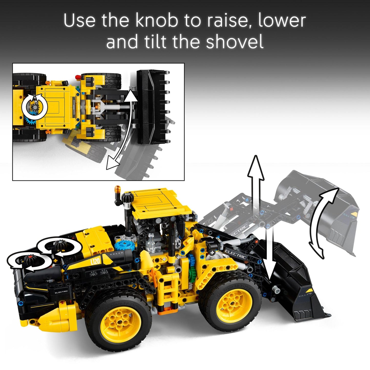 LEGO Technic Volvo L120 Electric Wheel Loader (42209) – Realistic Eco-Friendly Building Set for 9+
