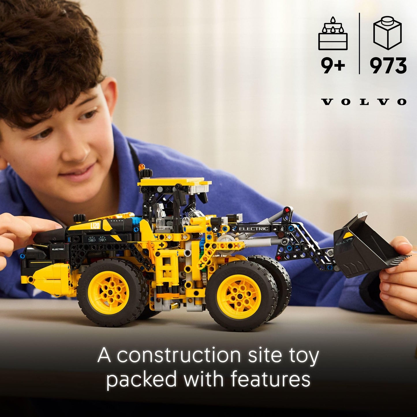 LEGO Technic Volvo L120 Electric Wheel Loader (42209) – Realistic Eco-Friendly Building Set for 9+