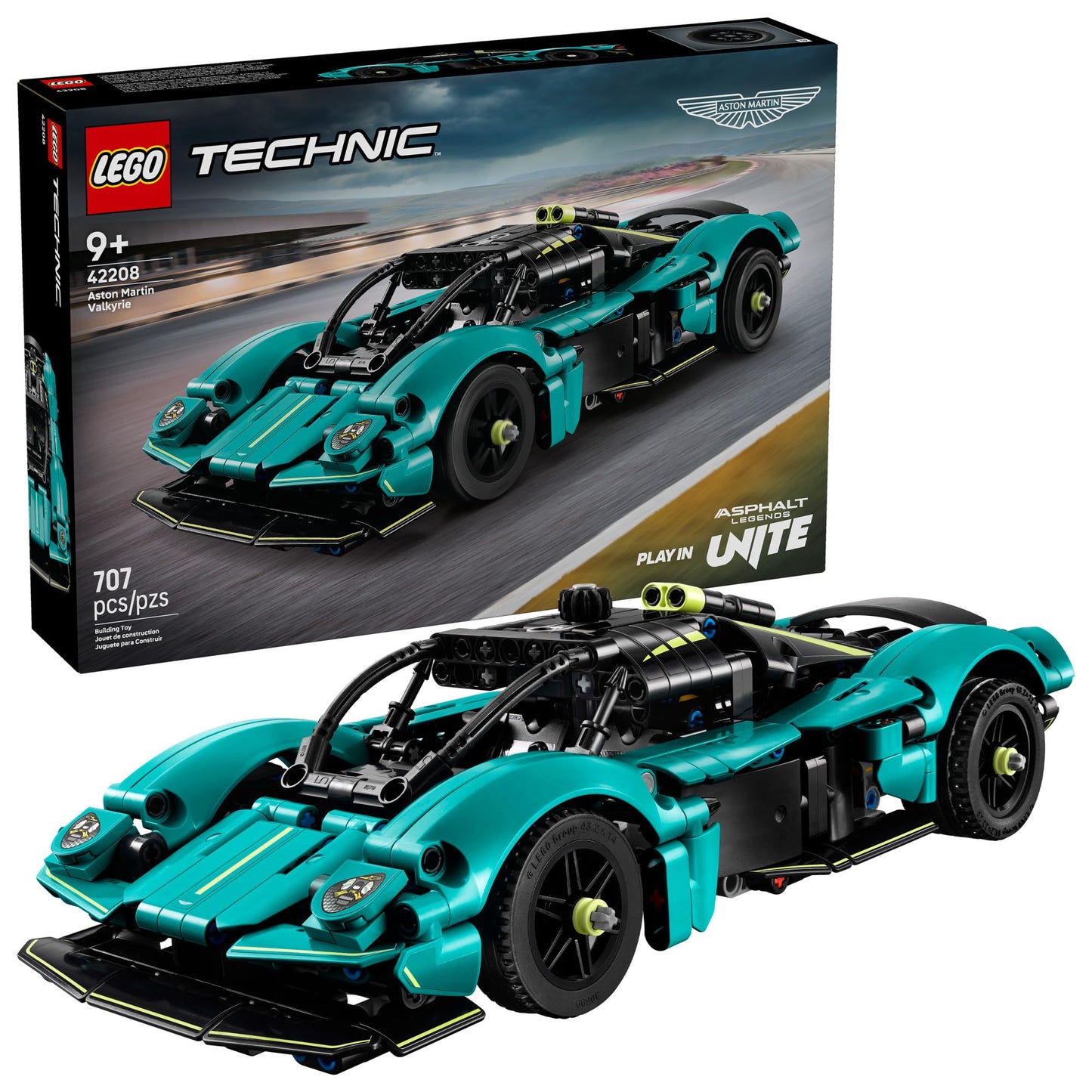 LEGO Technic Aston Martin Valkyrie 42208 – 707-Piece Buildable Sports Car