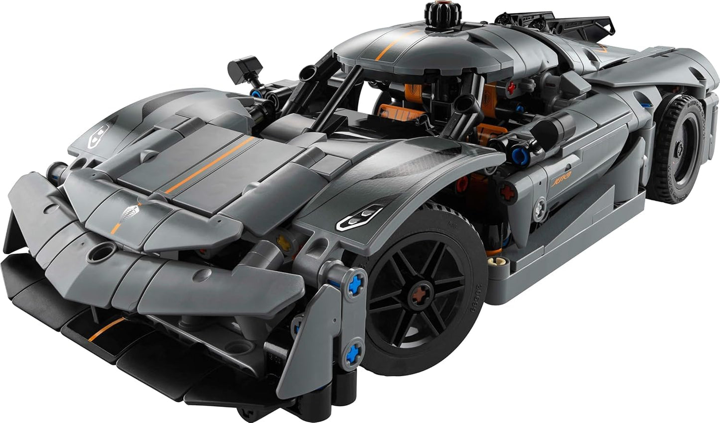 LEGO Technic Koenigsegg Jesko Absolut Grey Hypercar 42173 | Buildable Sport Car Toy
