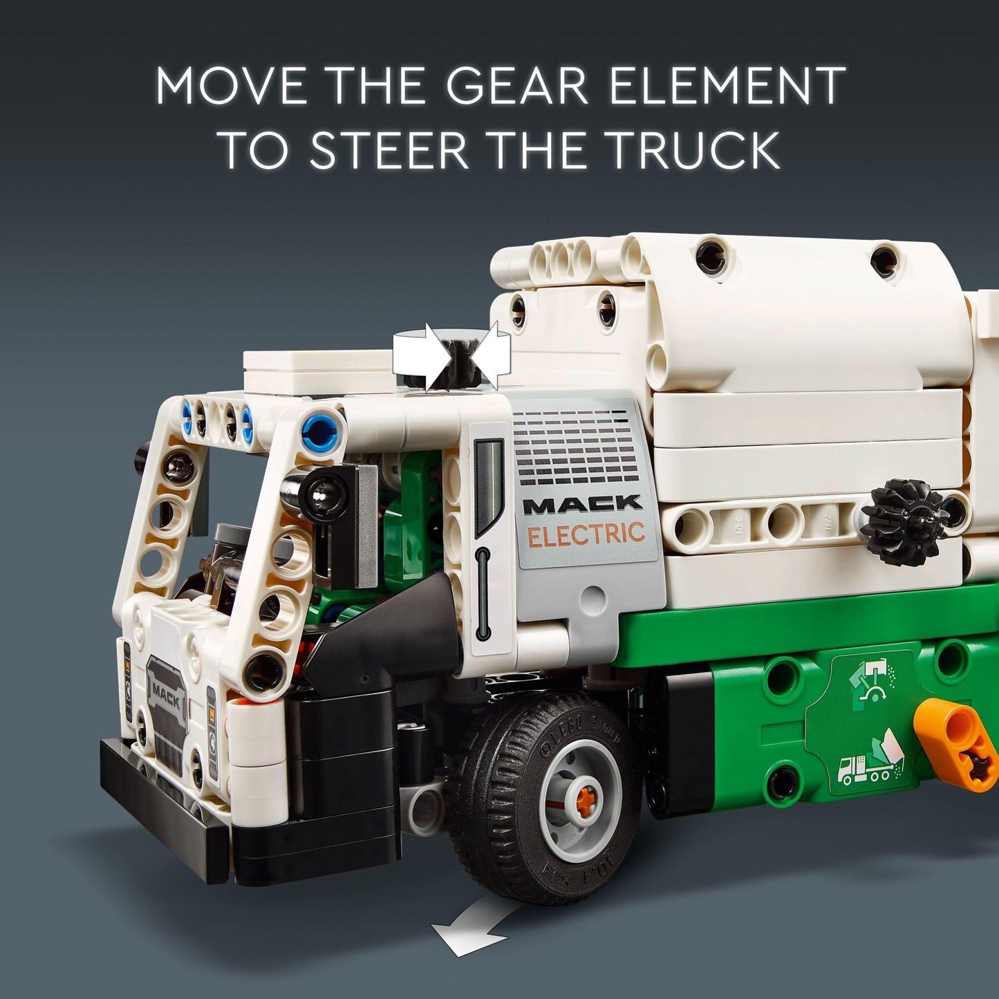 LEGO Technic Mack LR Electric Garbage Truck 42167 – Buildable City Vehicle Toy