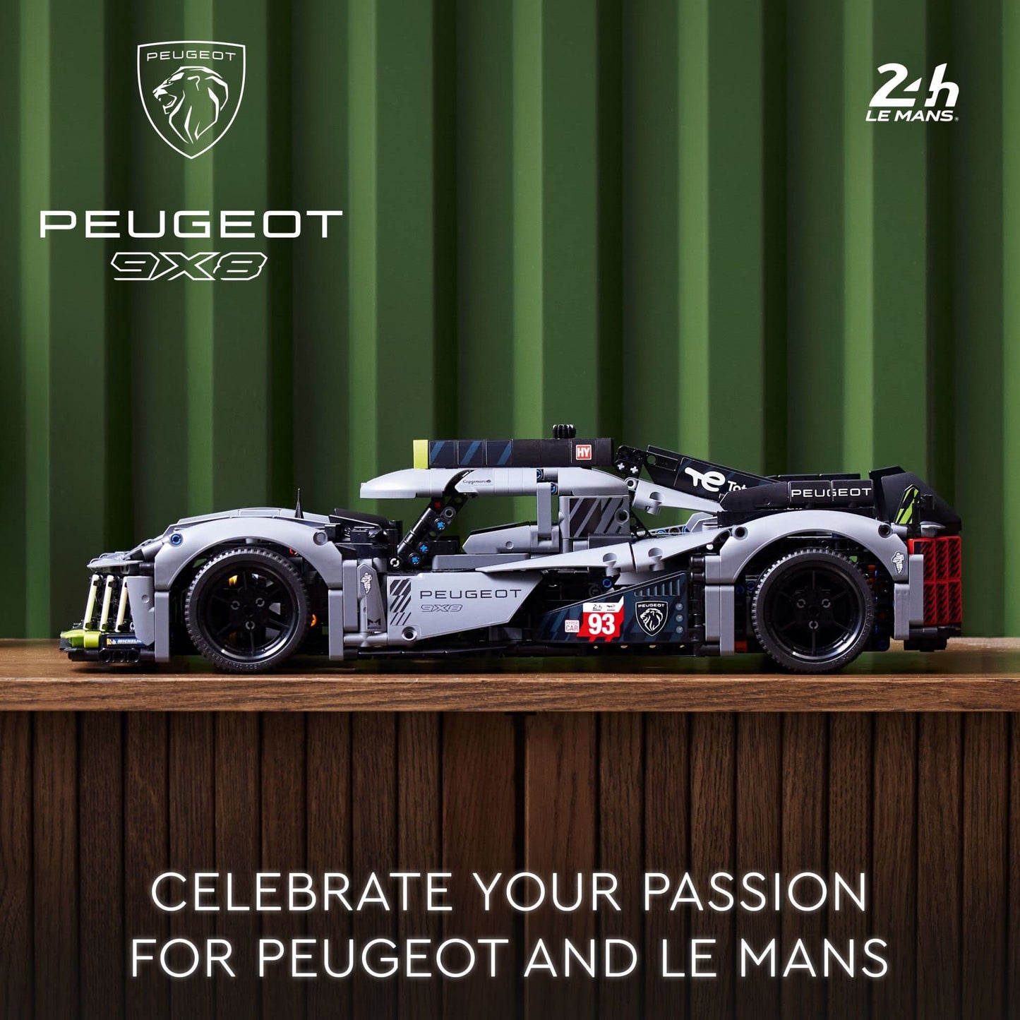 LEGO Technic Peugeot 9X8 24H Le Mans Hybrid Hypercar (42156) – 1:10 Model Kit