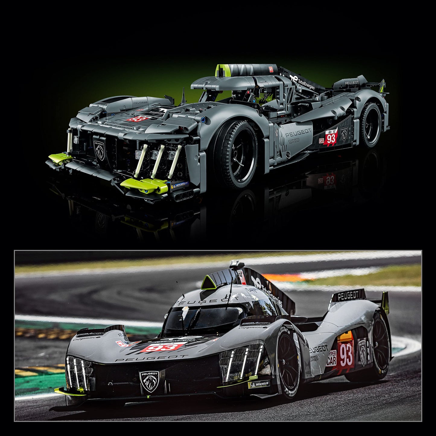 LEGO Technic Peugeot 9X8 24H Le Mans Hybrid Hypercar (42156) – 1:10 Model Kit