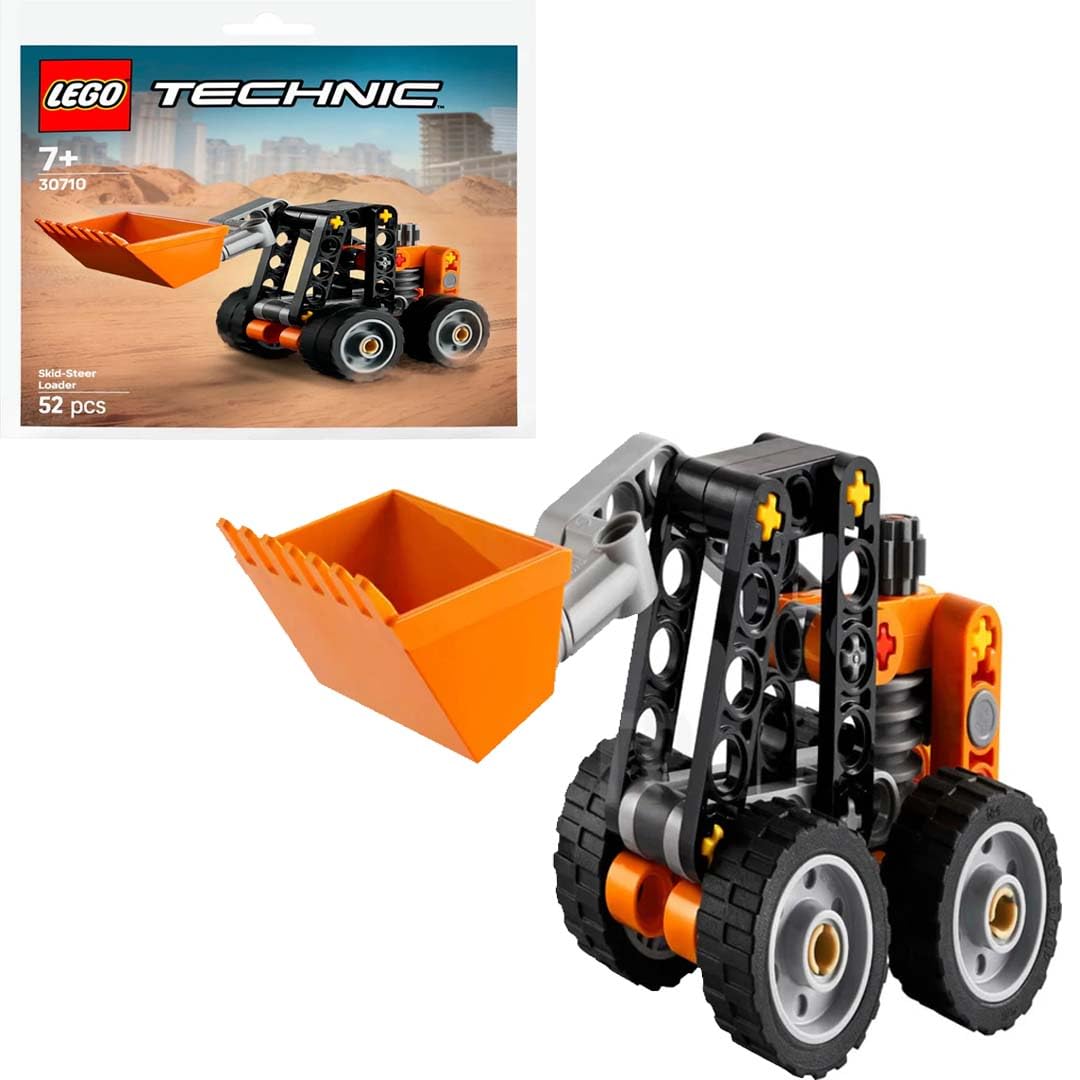 LEGO Technic Skid-Steer Loader Paper Bag | 30710 – Buildable Mini Construction Vehicle