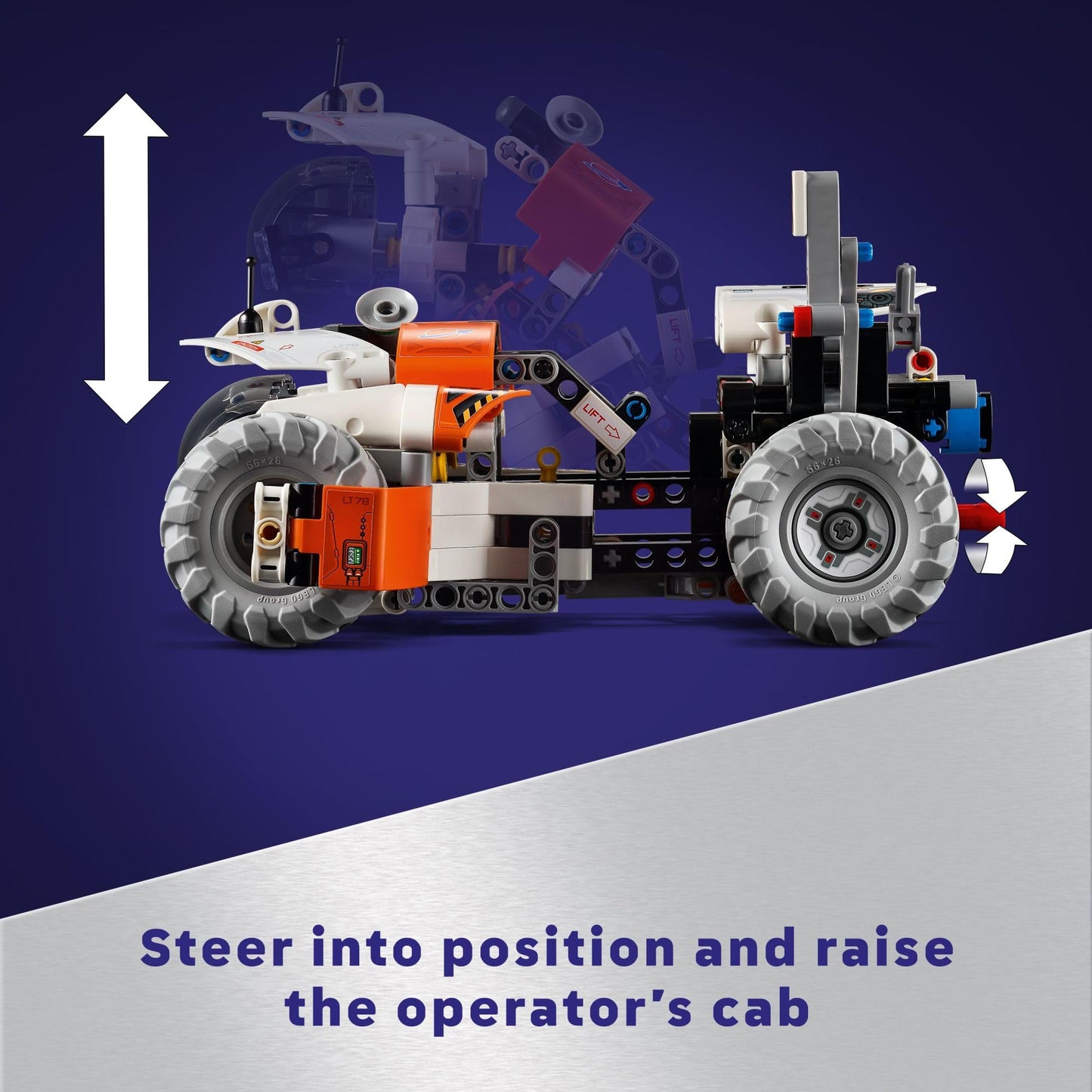 LEGO Technic Surface Space Loader LT78 (42178) – Space Exploration Vehicle for Kids