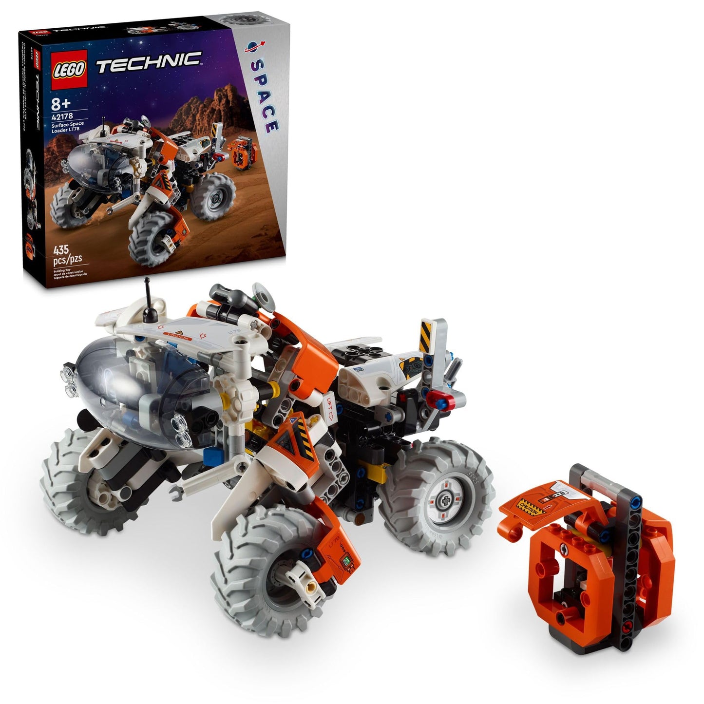 LEGO Technic Surface Space Loader LT78 (42178) – Space Exploration Vehicle for Kids