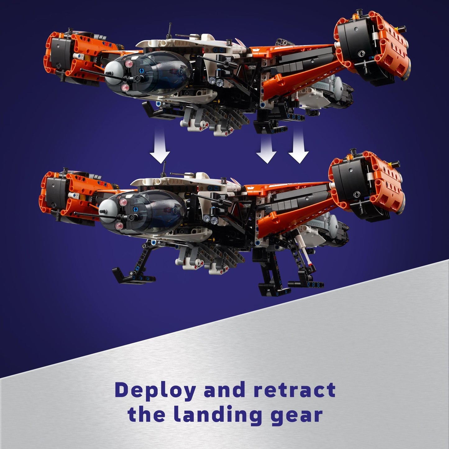LEGO Technic VTOL Heavy Cargo Spaceship LT81 (42181) – Space Themed Building Toy for 10+