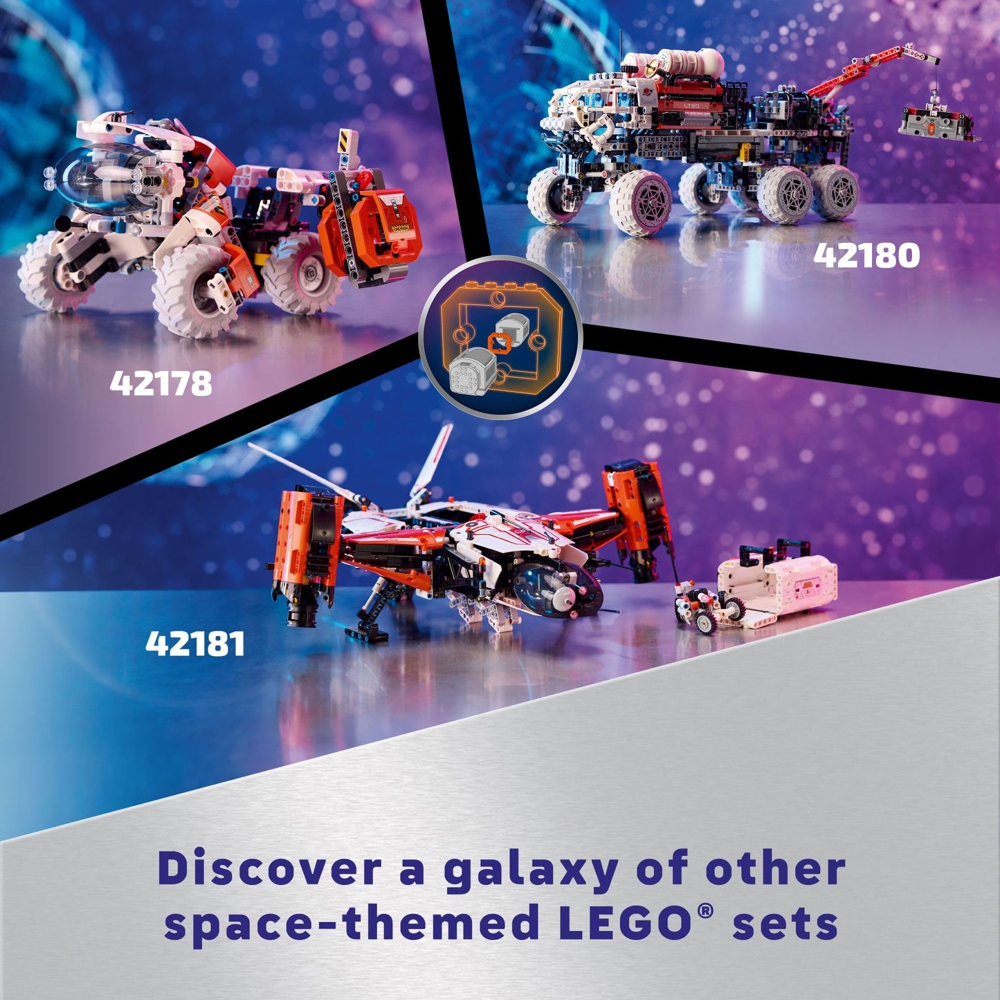 LEGO Technic VTOL Heavy Cargo Spaceship LT81 (42181) – Space Themed Building Toy for 10+