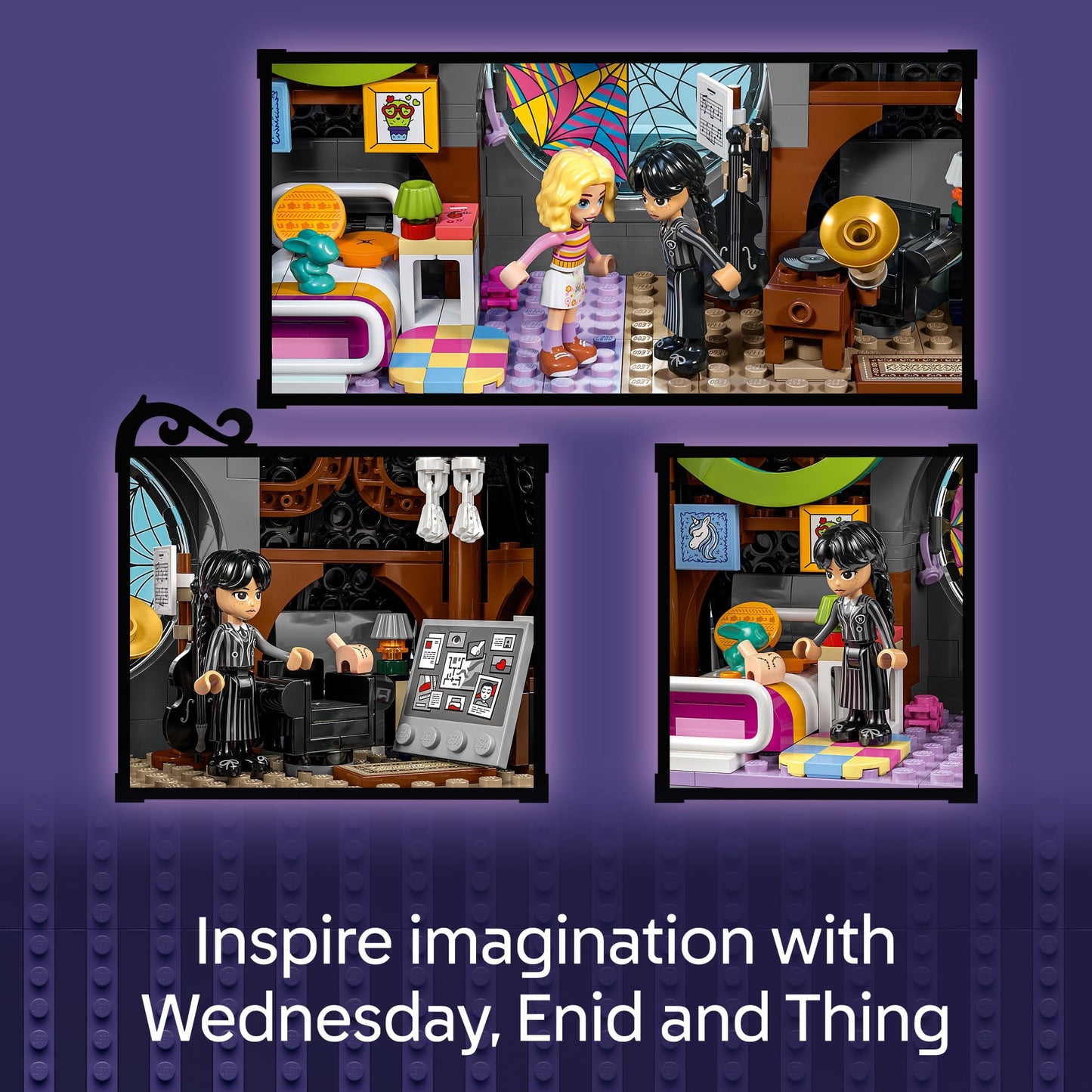 LEGO Wednesday & Enid's Dorm Room Playset 76781 – 750-Piece Building Toy