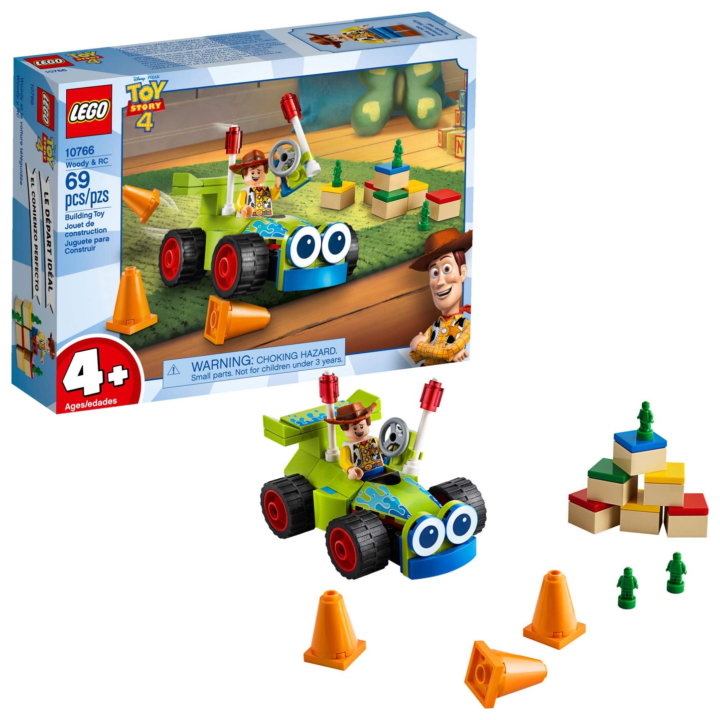 LEGO Toy Story 4 Woody & RC 10766 Building Kit – 69 Pieces | For Ages 4+