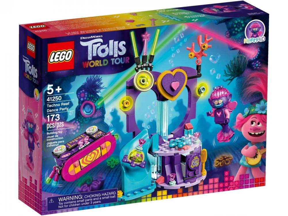 LEGO Trolls World Tour Techno Reef Dance Party 41250 Building Kit – Creative Trolls Playset