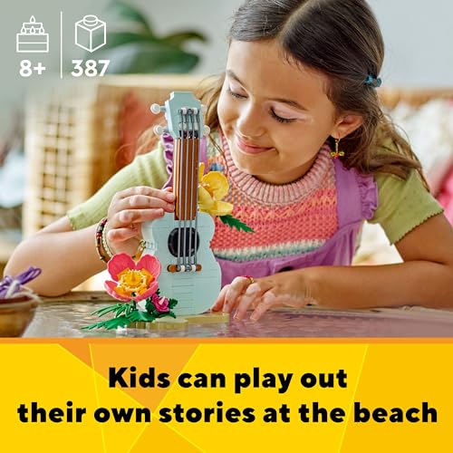 LEGO Creator 3-in-1 31156 Tropical Ukulele – 3 Beach Models to Build and Play