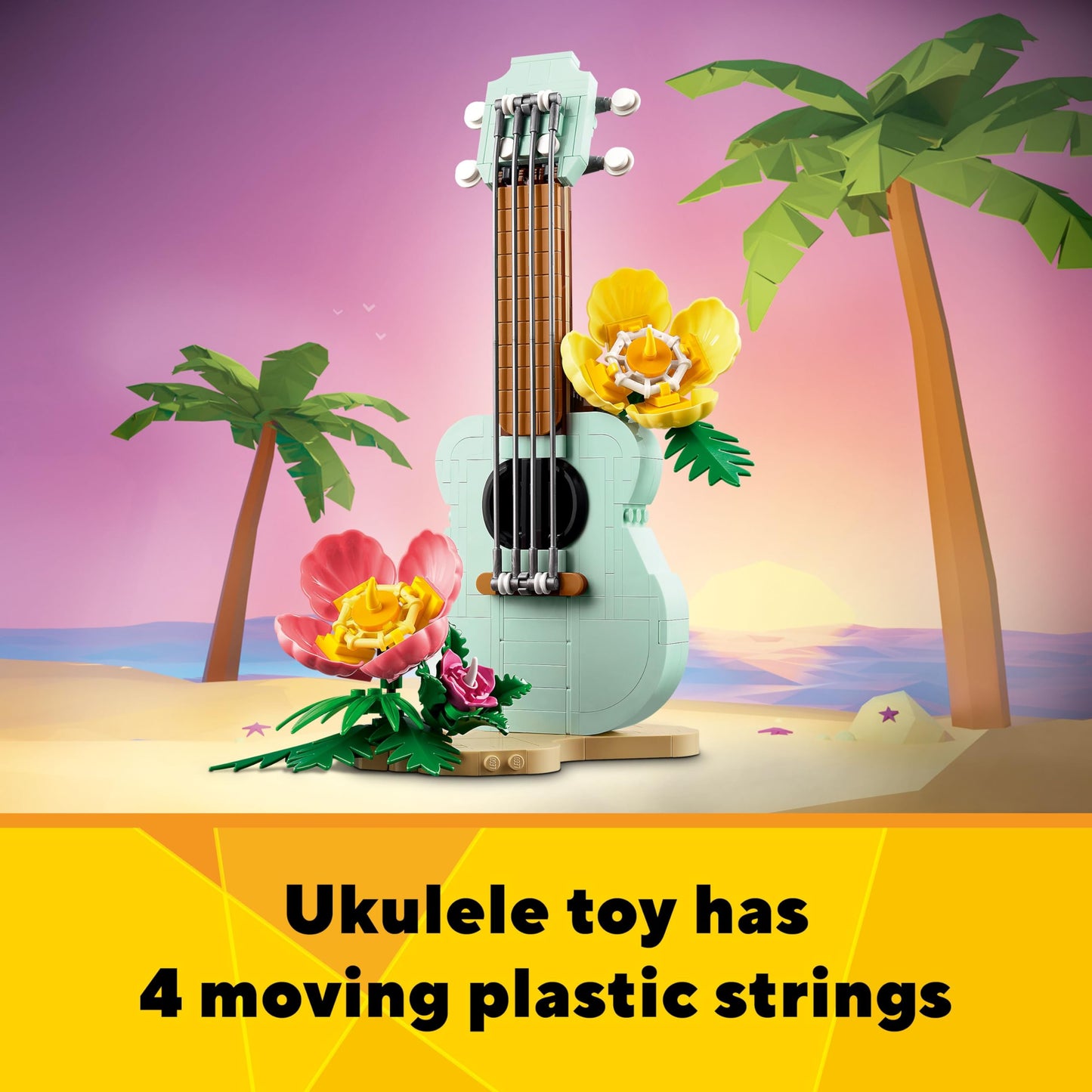 LEGO Creator 3-in-1 31156 Tropical Ukulele – 3 Beach Models to Build and Play