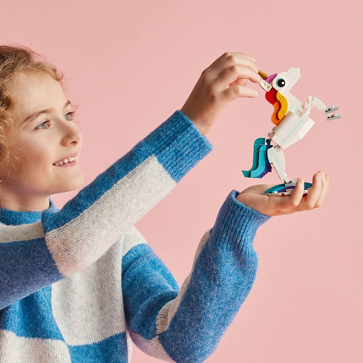 LEGO Creator 3in1 Magical Unicorn Toy (31140) – Transform into Seahorse or Peacock