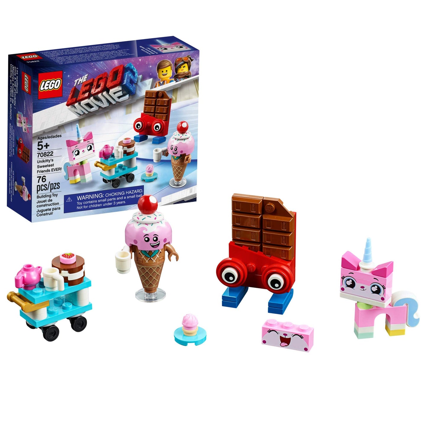 LEGO THE LEGO MOVIE 2 Unikitty’s Sweetest Friends EVER 70822 – 76-Piece Pretend Play Set