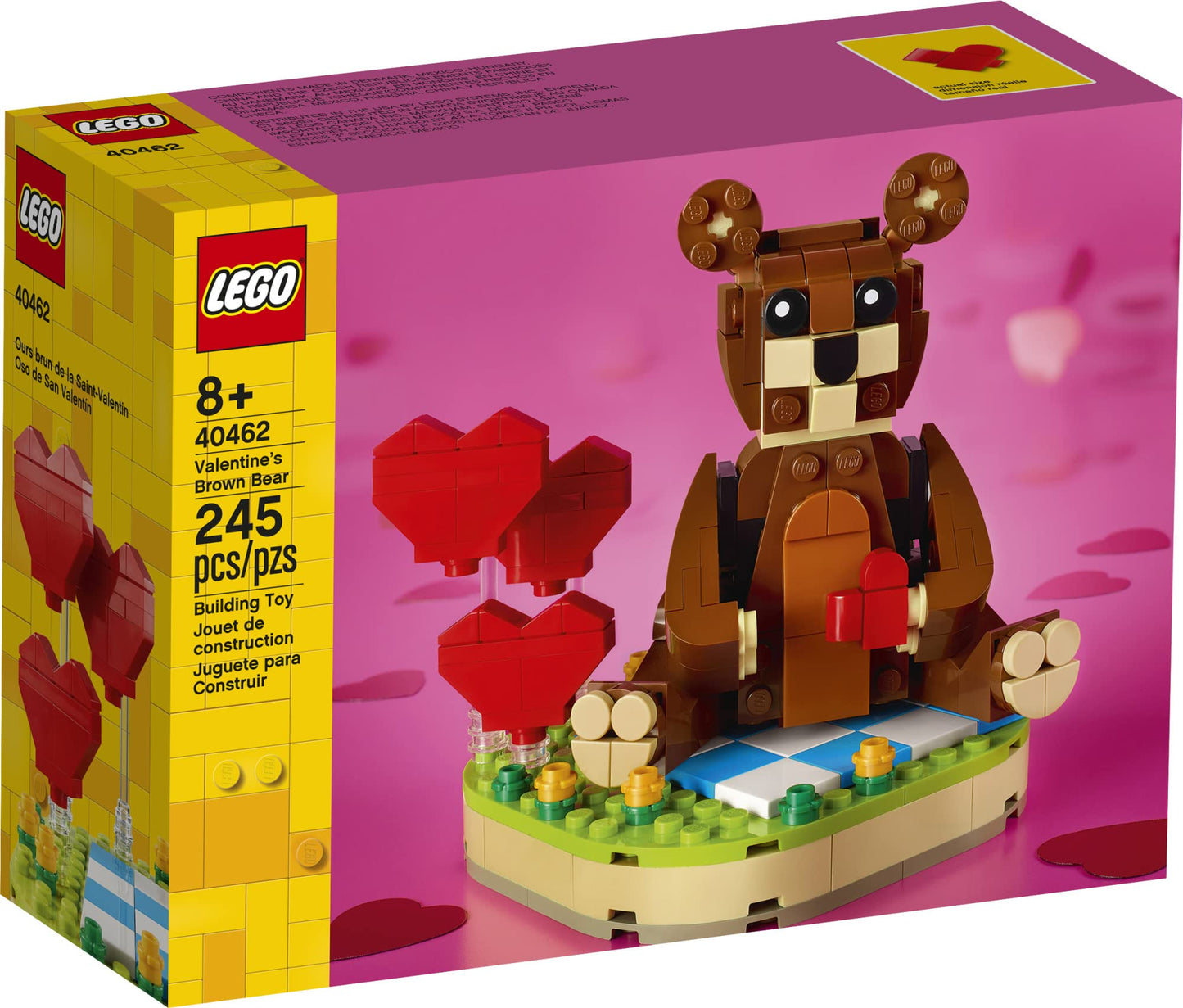 LEGO Valentine's Brown Bear 40462 Building Kit – 245 Pieces