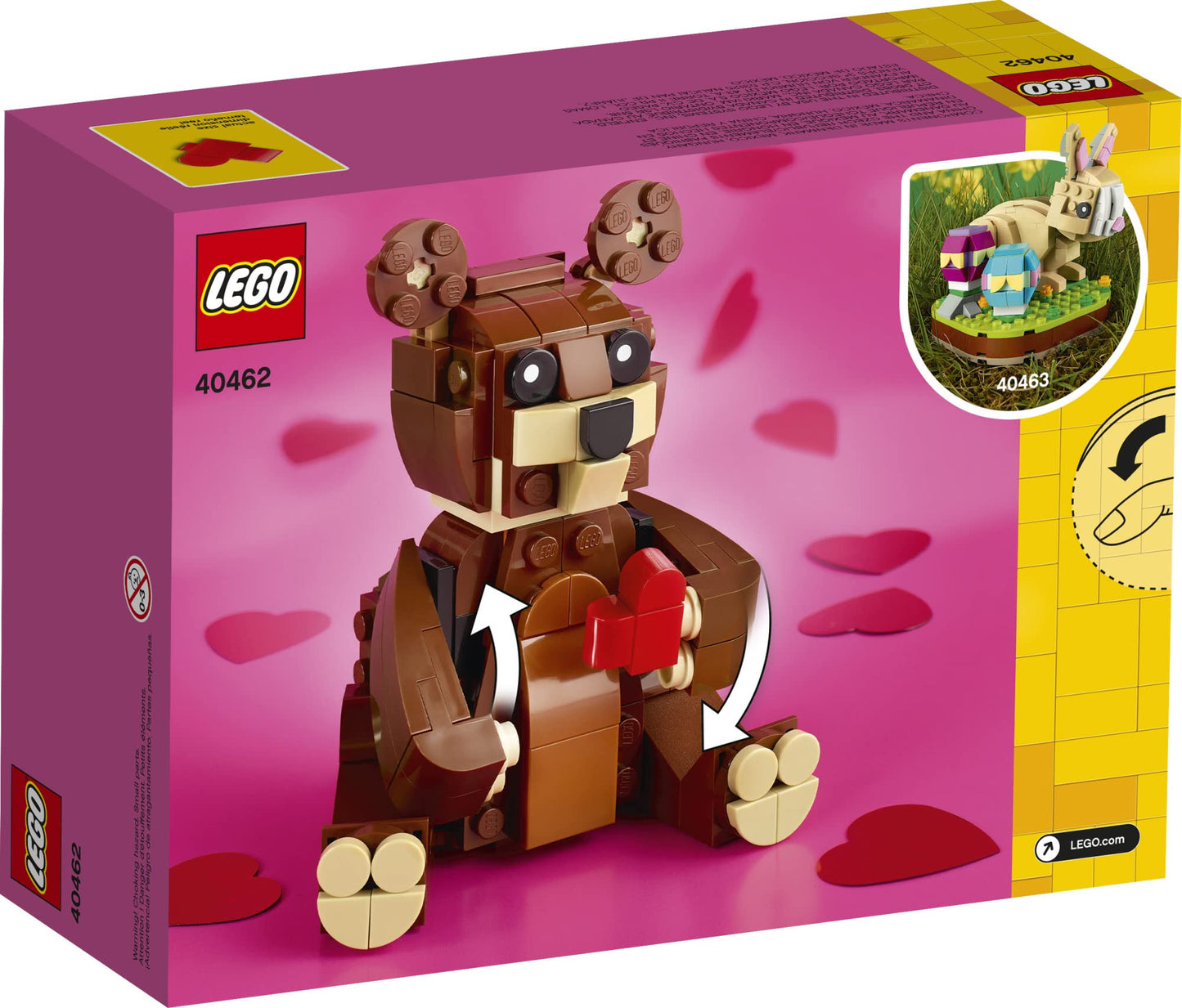 LEGO Valentine's Brown Bear 40462 Building Kit – 245 Pieces