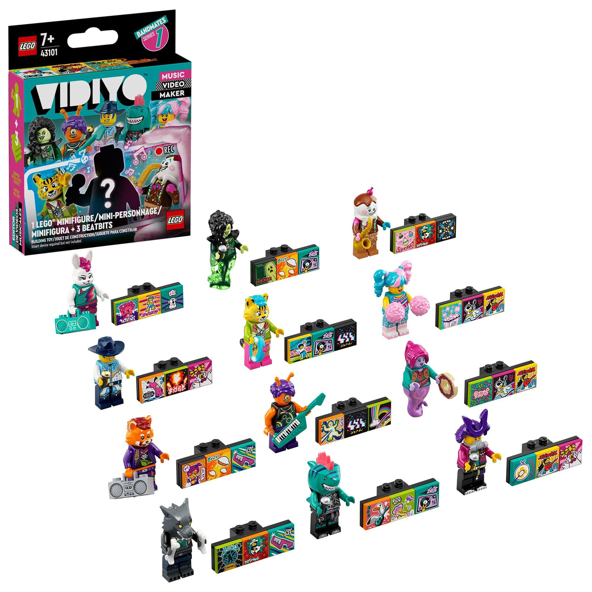 LEGO VIDIYO Bandmates 43101 – Create & Direct Music Videos with 12 Collectible Characters