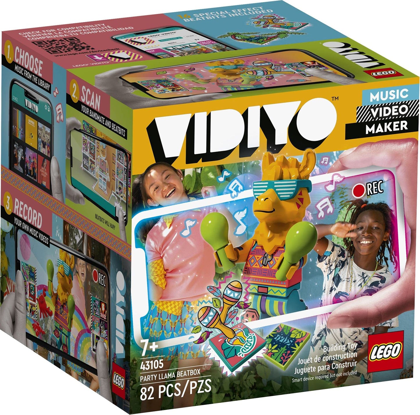 LEGO VIDIYO Party Llama BeatBox 43105 – Create Music Videos with Minifigure & BeatBits