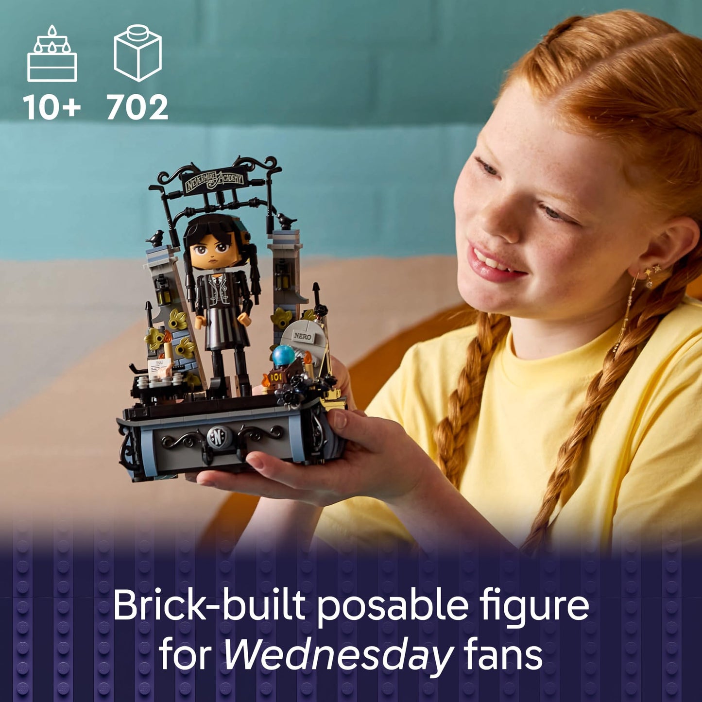 LEGO Wednesday Addams Figure 76780 – Collectible Build & Display Toy for Fans 10+