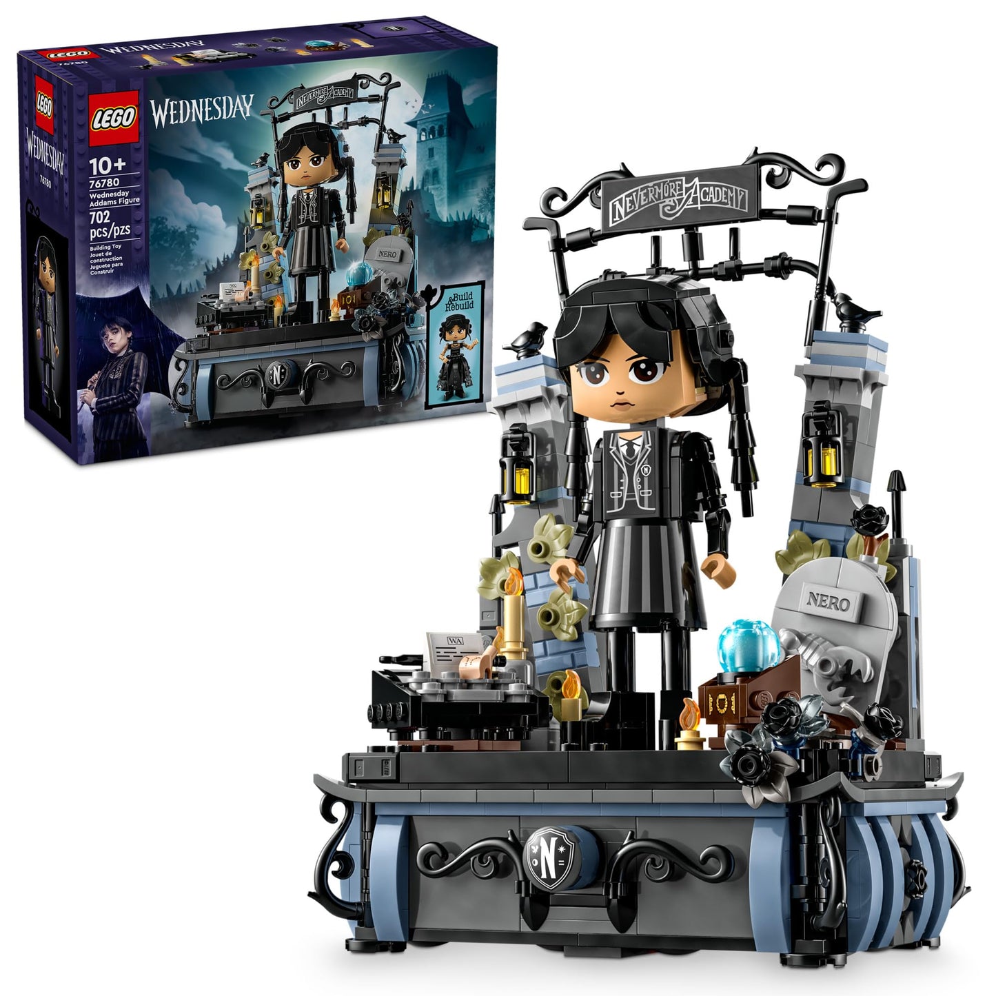 LEGO Wednesday Addams Figure 76780 – Collectible Build & Display Toy for Fans 10+