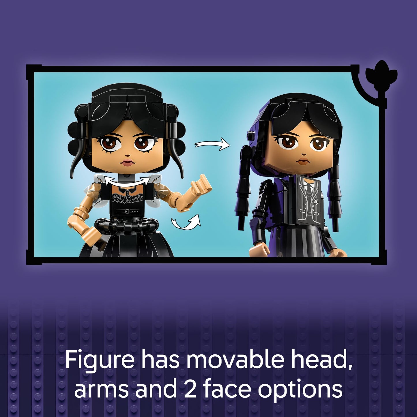 LEGO Wednesday Addams Figure 76780 – Collectible Build & Display Toy for Fans 10+