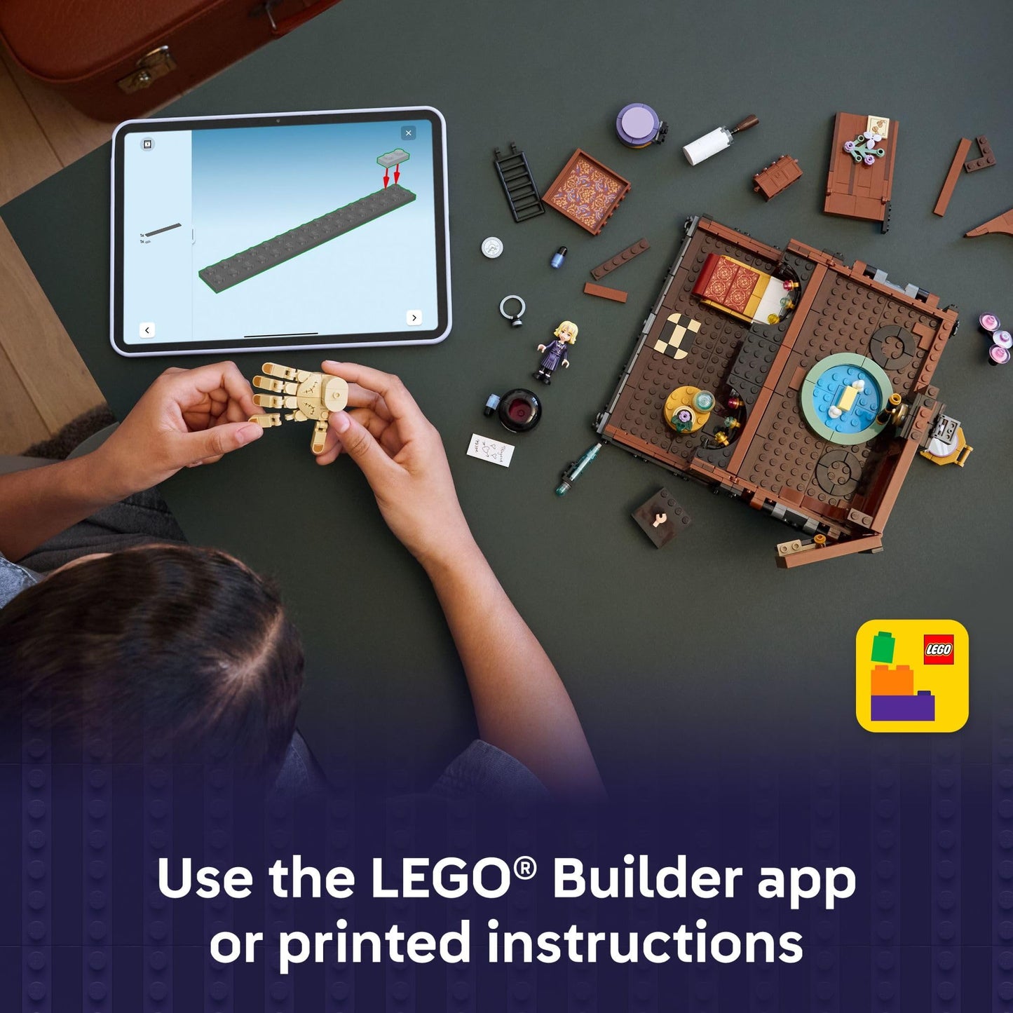 LEGO Wednesday Thing's Apartment Building Toy 76785 – Transforming Trunk Playset with Poseable Thing & Enid Sinclair Minidoll