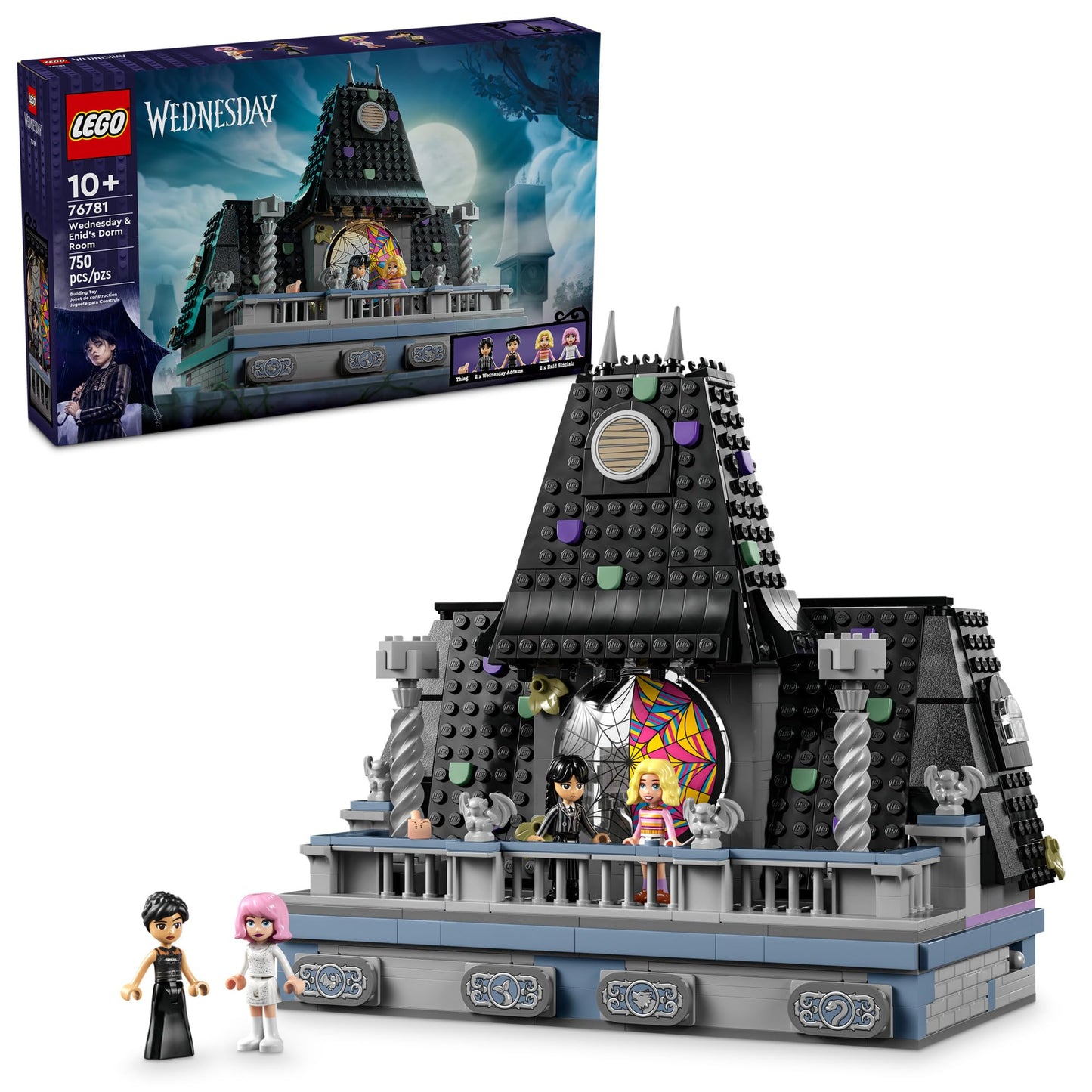 LEGO Wednesday & Enid's Dorm Room Playset 76781 – 750-Piece Building Toy