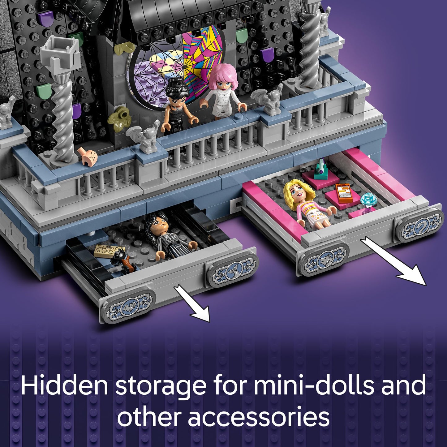 LEGO Wednesday & Enid's Dorm Room Playset 76781 – 750-Piece Building Toy