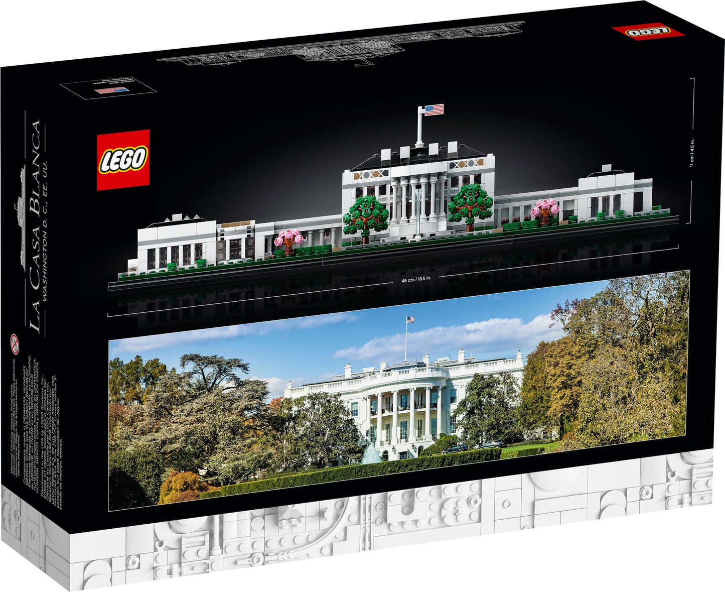 LEGO Architecture 21054 The White House - 1,483-Piece Display Model for Adults & Teens