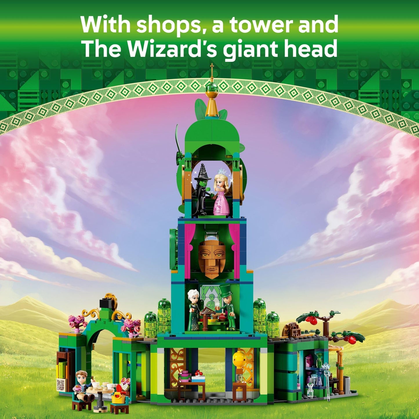 LEGO Wicked Welcome to Emerald City 75684 | 3-Story Tower & Minidolls (Ages 9+)